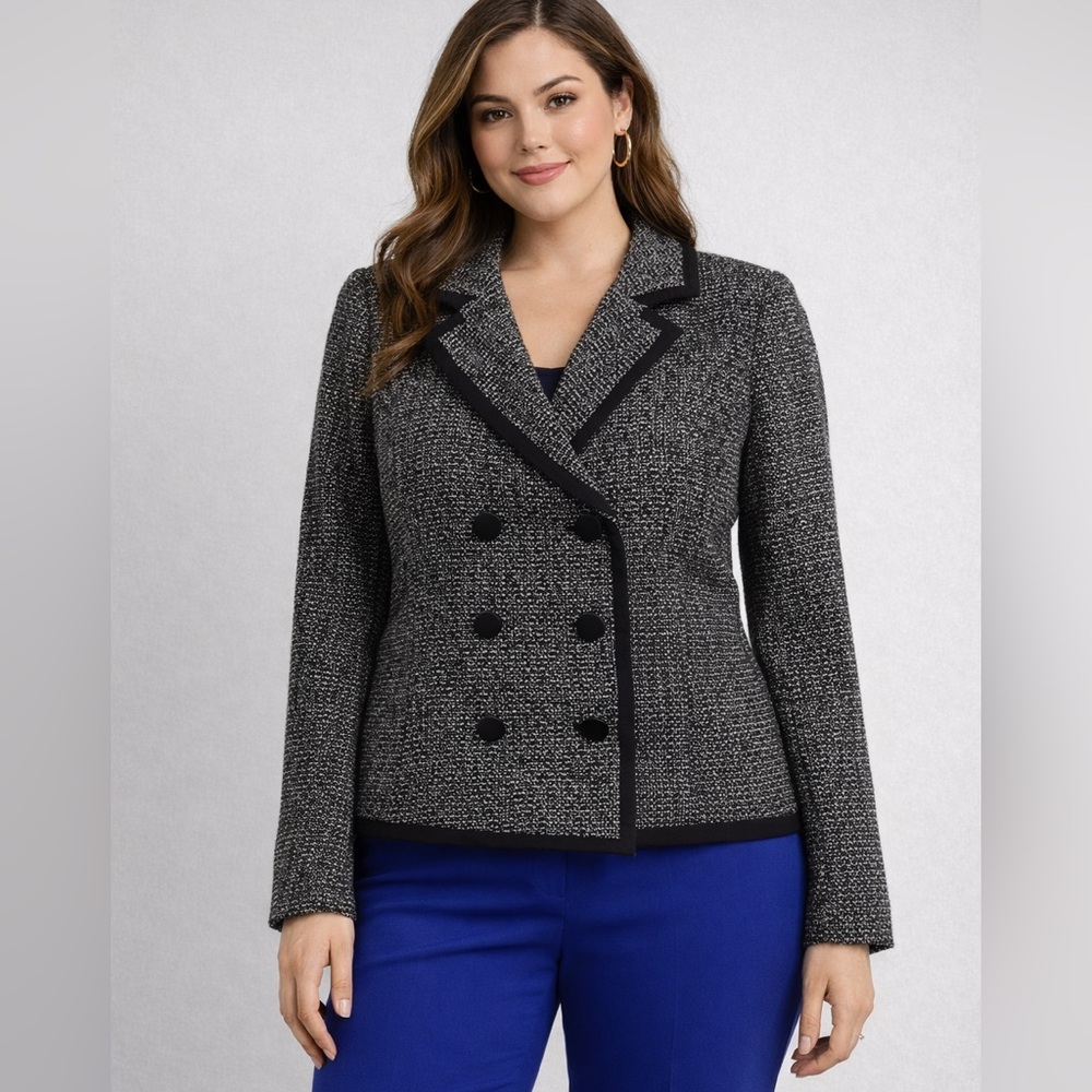 Banana Republic Monochrome Tweed Jacket